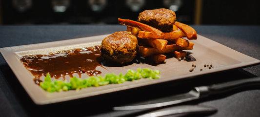 Liège-style meatballs, juiced with my Duc Ale beer