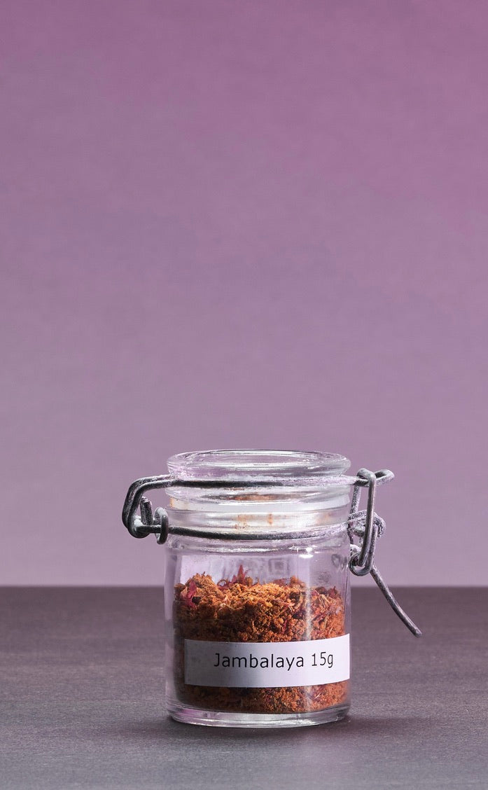 Cajun spice "Louisiana Jambalaya," jarred and retail
