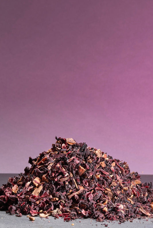 Tisane à l'Hibiscus Artisanale "Sottise de Fruit", en boite et au détail