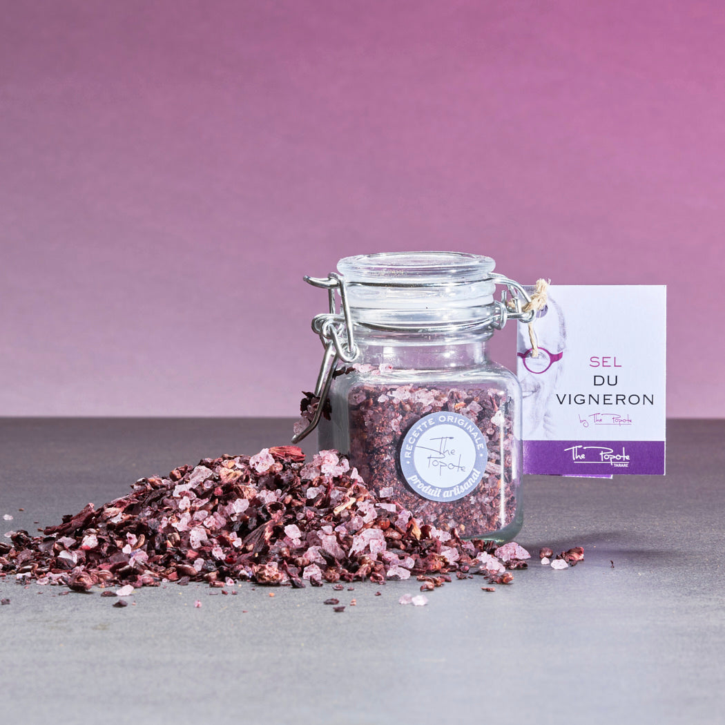 Artisanal Table Salt with Winemaker's Scent, in jars and retail
