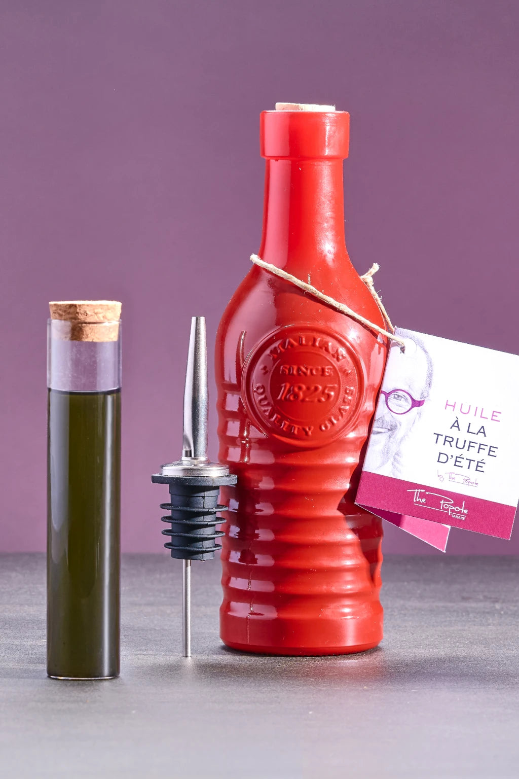 Huile culinaire artisanale à la truffe noire – Création du Chef Philippe Bellan