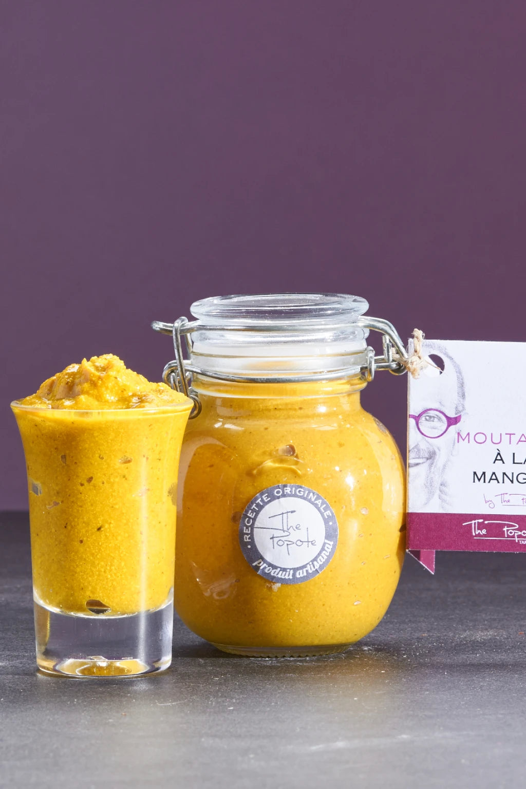 Artisanal and Exotic Mango Mustard, in jar