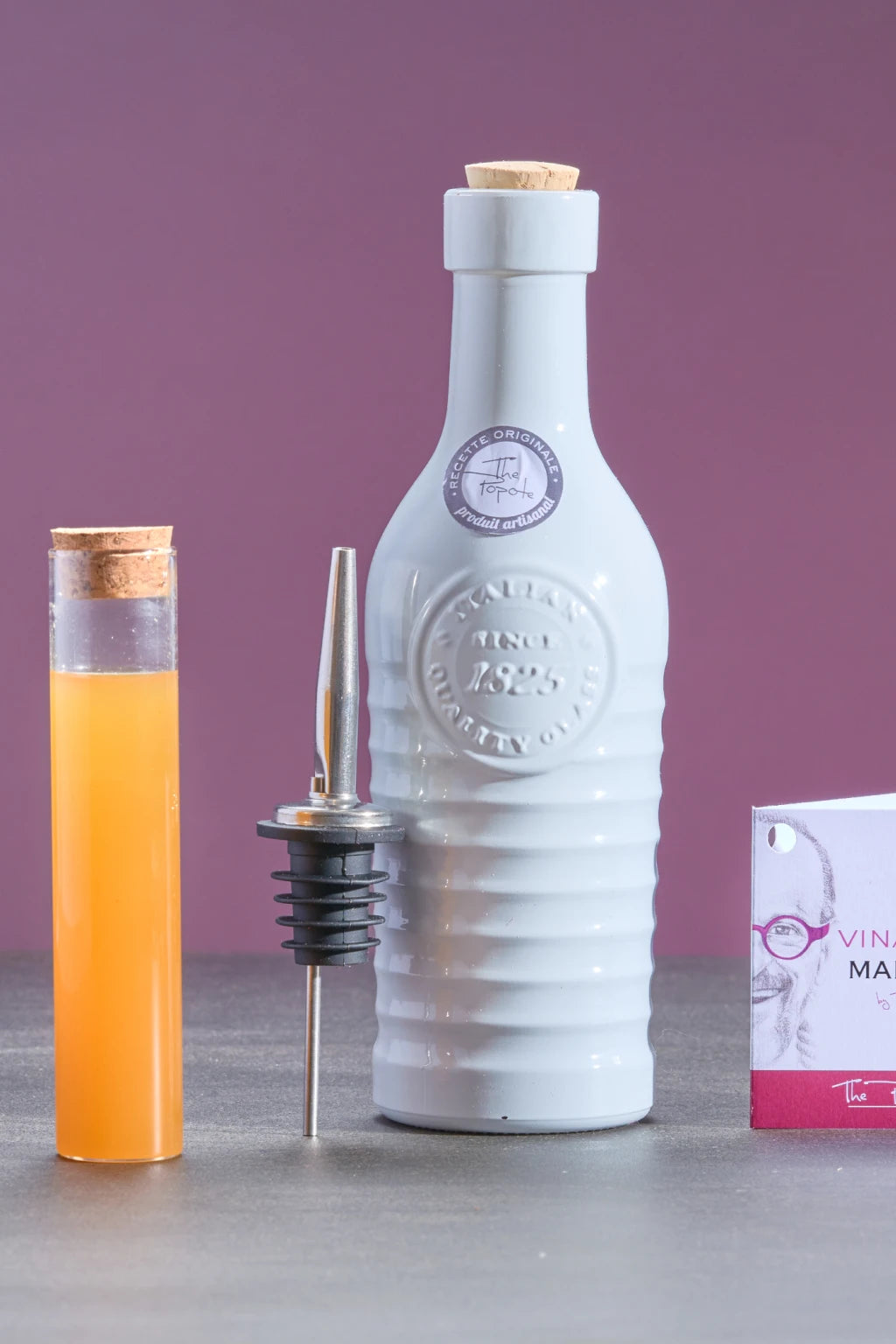 Vinaigre de Riz Bio Culinaire Parfumé à la Pulpe de Mangue, en bouteille