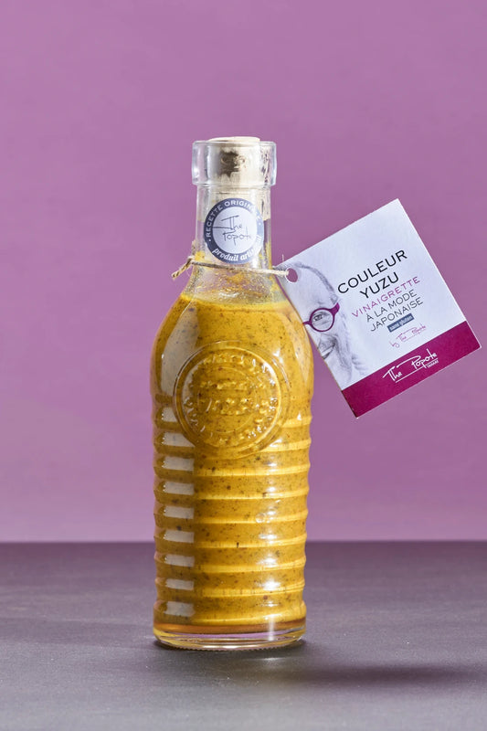 Sauce Vinaigrette Allégée Artisanale au Yuzu, en bouteille de 25 cl