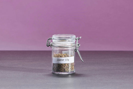 Tartelette fine d’avoine, aubergine au Zaatar