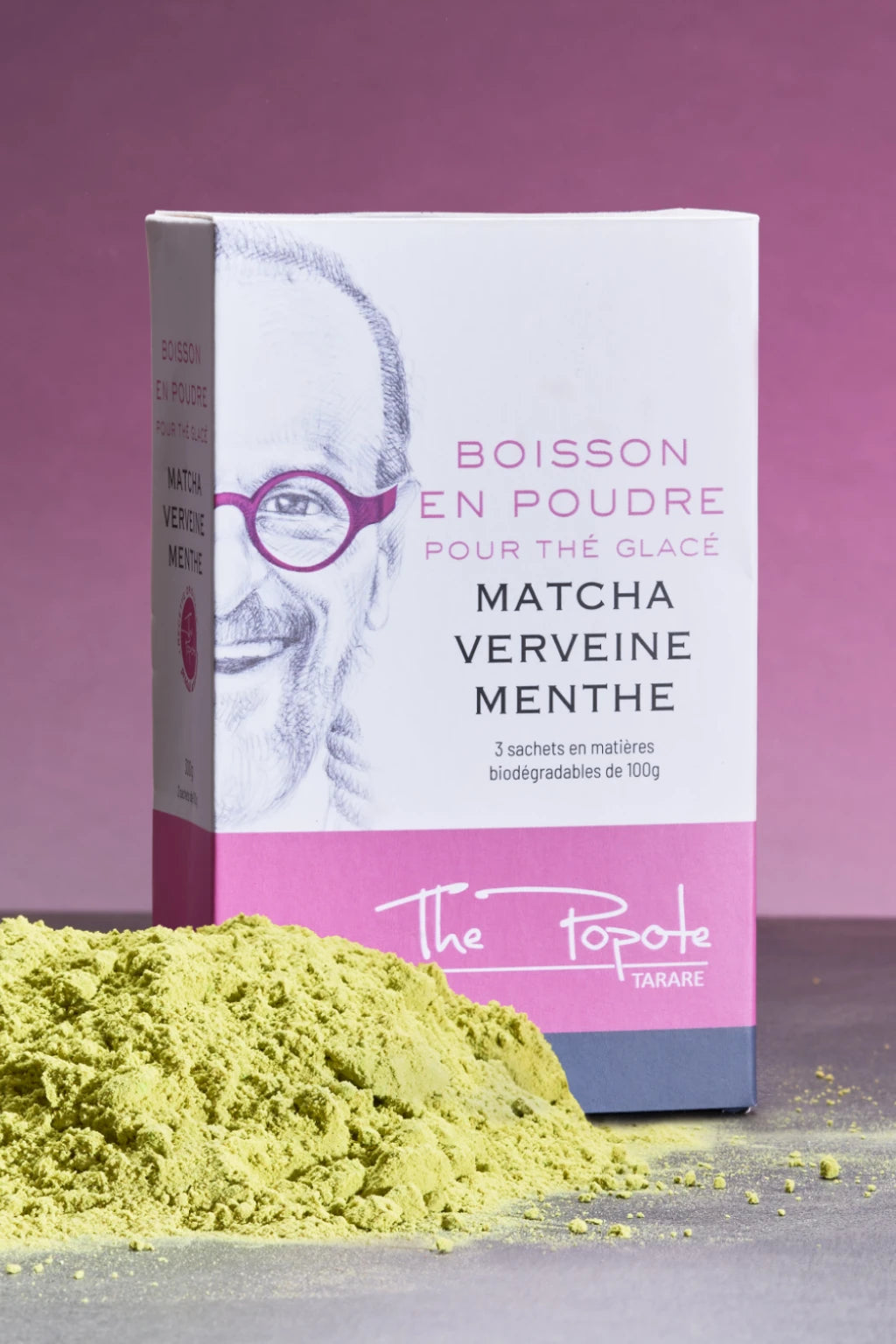 Boisson en Poudre au "Thé Matcha , Verveine et Menthe"